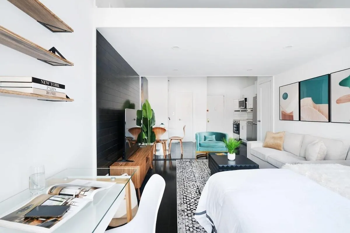 アパート 444-5C Newly Renovated Studio Midtown West W&D ニューヨーク